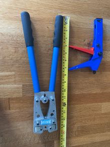 Electrical  lug crimper and cable tie  gun