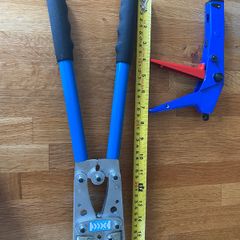 Electrical  lug crimper and cable tie  gun
