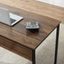 _Computer Desk, Work Table, Office Table, PC Table for Home Office (120 x 60 x 75 cm, Brown + Guard Plate) Image 5