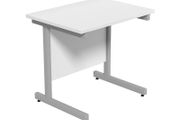 NEW 800 x 600mm Straight Office Desk White