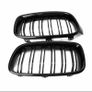 BMW F30 F31 F35 3 Series 2012-2017 Kidney Twin Grill Grille Gloss Black Dual Line Image 3