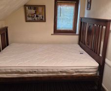 Double bed with mattress