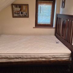Double bed with mattress