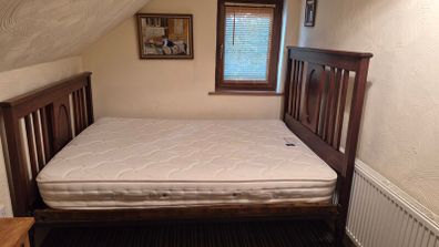 Double bed with mattress