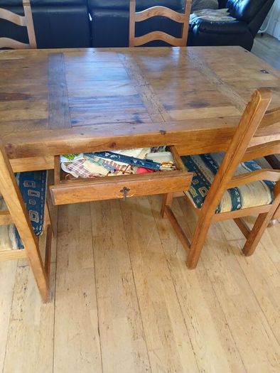 dining table and chairs