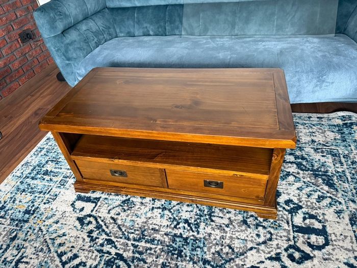 Egyptian coffee table. New zeeland pine.