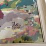 Vintage Framed Handmade Needlepoint Tapestry Woodland Scene Image 4