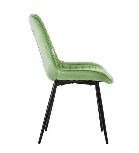 Set of 6 Sage Green Velvet Dining Chairs Upholstered Kitchen Dining Room Chairs
