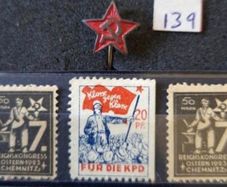 Third reich era,  communist party germany (KPD) members pin / stamps   (139)