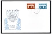 1984 Isle of Man Europa Granite Paper Commemorative Stamps First Day Cover (FDC)