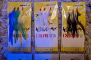 3hooks size 3/0# feathers (6packs 10euro)