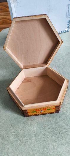Antique Vintage Wooden Wood Box Holder Case Chest