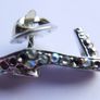 Vintage Silver High Heel Shoe pinback brooch Image 4