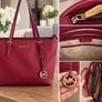 Genuine Michael Kors Burgundy Tote Image 2
