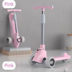 LED Wheel Kids Foot Scooter Kick Pedal Mobility E Scooter With Music Function