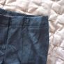Navy Linen mix cut off trousers M&S size 10 short Image 6