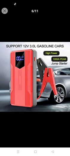Jump Starter 12V 1000A Peak Current Car For Emergency Car Battery Jump Starter GOOD GIFT