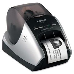 Label printer. Brother QL570. Thermal printing labels.