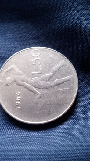 50 Lira Italian Coin. 1964.