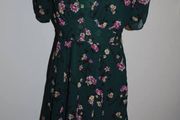 Mystify green floral mini dress szie UK14 EUR42 Postage included