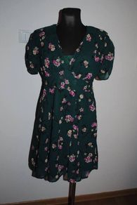 Mystify green floral mini dress szie UK14 EUR42 Postage included