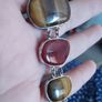 A vintage bracelet featuring natural stone accents. Image 7