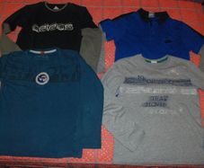 Boys 12Y Bundle 6 Long Sleeves Tops, Adidas Nike