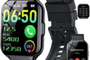 W01 ANG Business Smartwatch Sport Health and Sports Tracking Pedometer, 70+ Modes, Sleep Cycles, 15 Days Battery Life, Waterproof, SpO2, Ovulation Menstruation Monitoring for Women Black