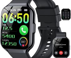 W01 ANG Business Smartwatch Sport Health and Sports Tracking Pedometer, 70+ Modes, Sleep Cycles, 15 Days Battery Life, Waterproof, SpO2, Ovulation Menstruation Monitoring for Women Black