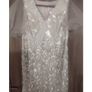 Stunning White Dress with Silver Threads size 18 Image 5