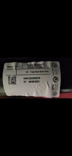 Genuine VW Transporter T6.1 Kombi Triple Rear seat