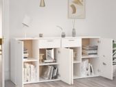 Sideboard White 160x36x75 cm Chipboard