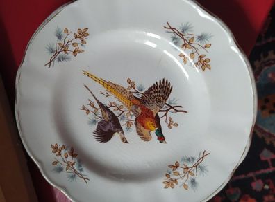 Arklow pheasant pattern side plates,