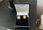 gold 9ct pearl ear rings