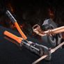 Copper Tube Fittings Hydraulic Pipe Crimping Tool, Pressing Plier with V12, V15, V18, V22, V28 Quick Change Jaws, 360 Rotatable Press Kit for Confined Spaces Tee Fittings Hydraulically Driven Image 8