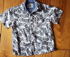Age 4 NEXT Motorbike Motif Shirt