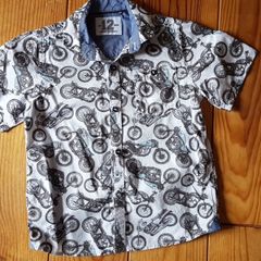 Age 4 NEXT Motorbike Motif Shirt