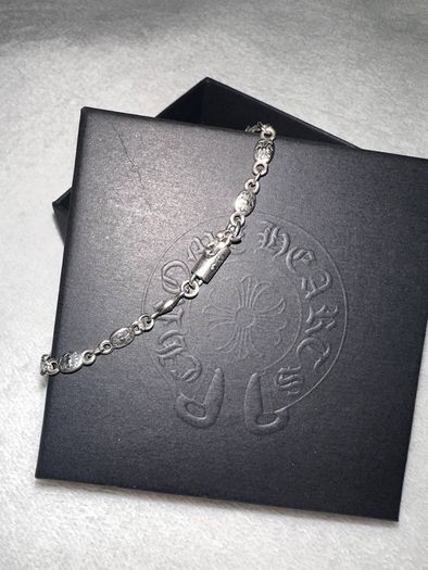 925 Sterling Silver Unisex Bracelet with Floral Design  Vintage Style