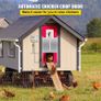 Automatic Chicken Coop Door, Timer and Light Sensor Chicken Door Opener, 12V 66W Chicken Coop Door, Electric Poultry Door Opener Kit with Infrared Sensor, Auto Chicken Door with 2 Remotes Image 4