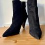 Dune Odell black suede heeled boots, 8/41 Image 9