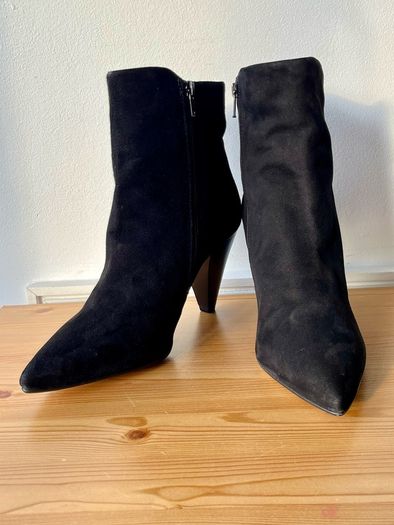 Dune Odell black suede heeled boots, 8/41