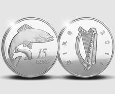 Irish  Silver Proof Coin 2011 Salmon