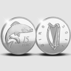 Irish  Silver Proof Coin 2011 Salmon