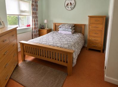 king bed and solid furniture