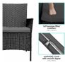 BRAND NEW 3 Pieces Wicker Rattan Patio Outdoor Furniture Conversation Sofa Bistro Garden Image 4