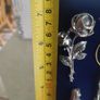 Lourdes Decoration IN BOX blue velvet Mary and Bernadette WITH A rose  ALAGROTTE BENIE JAI PRIE POUR VOUS Image 6