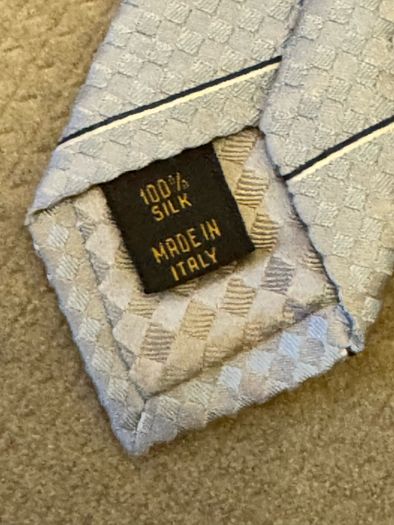 Genuine louis vuitton tie light blue