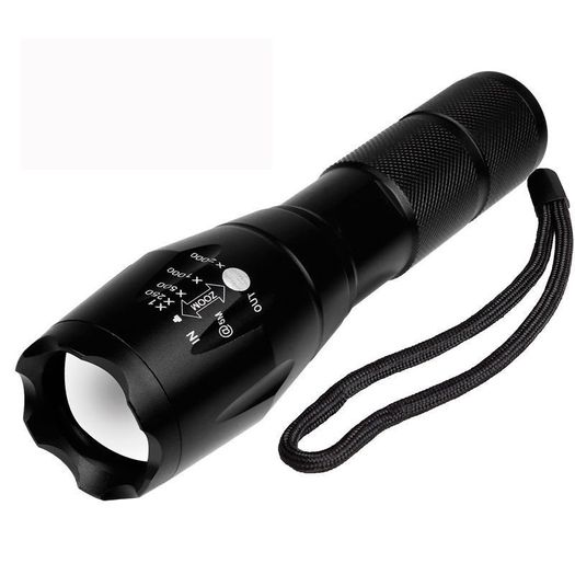 XM-L T6 Zoomable Tactical AAA Flashlight Military Zoom Travel Camping Car Torch Lamp