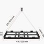 4FT Heavy-Duty Drag Harrow, Tow-Behind Driveway Grader with Adjustable Width, 50lb Capacity, Galvanised Steel Lawn & Gravel Leveller for ATV, UTV & Tractor Image 7