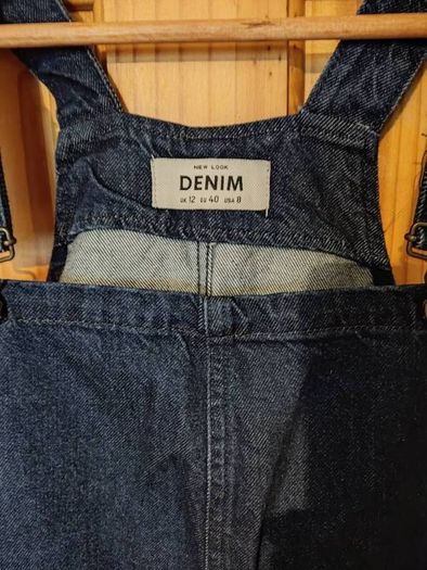 Denim dungarees dress